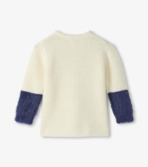 Girls Girls Sequin Bow Fluffy Sleeve Sweater | Hatley Sweaters