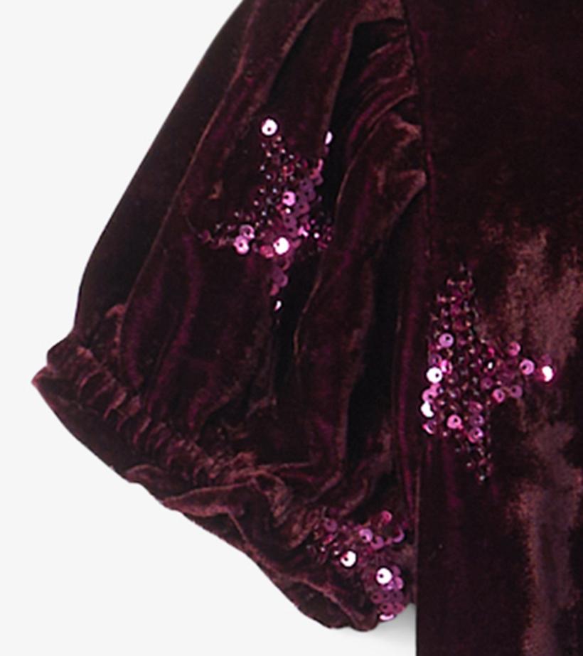 Girls Girls Sequin Stars Velvet Dress | Hatley Dresses