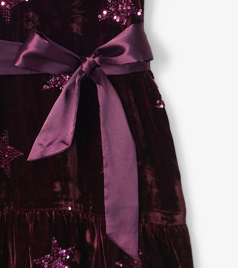Girls Girls Sequin Stars Velvet Dress | Hatley Dresses