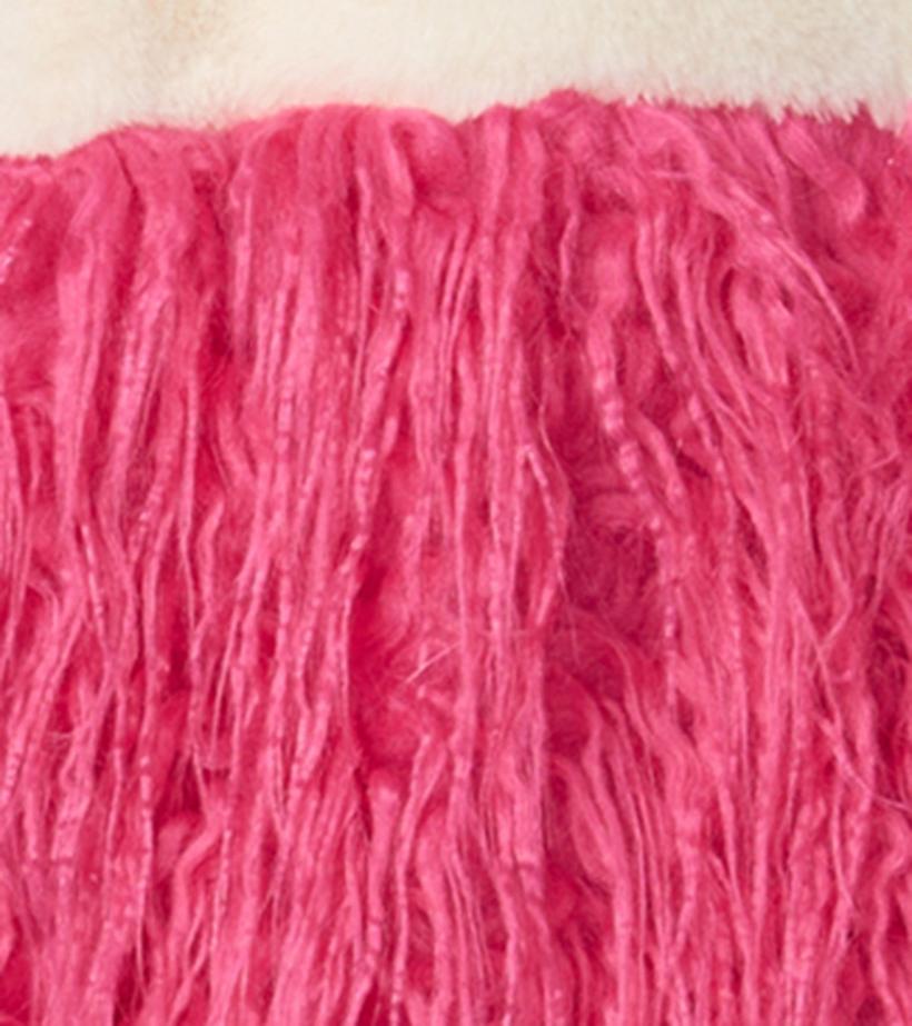 Girls Girls Sheer Pink Faux Fur Jacket | Hatley Sweaters