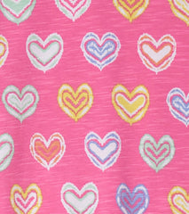 Girls Girls Shibori Hearts Pajama Set | Hatley Sleepwear