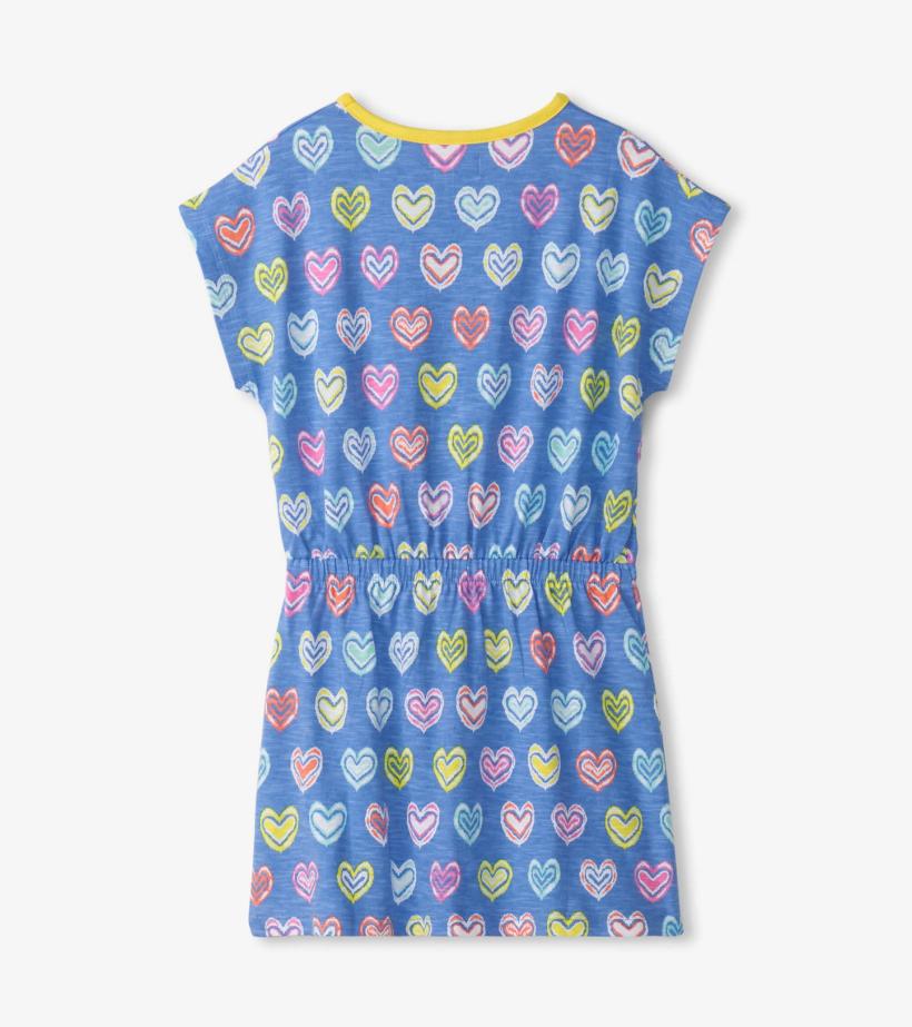 Girls Girls Shibori Hearts Relaxed Dress | Hatley Dresses