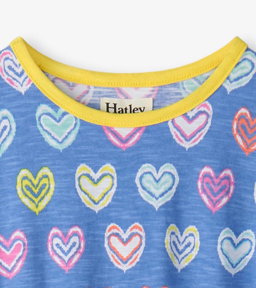 Girls Girls Shibori Hearts Relaxed Dress | Hatley Dresses