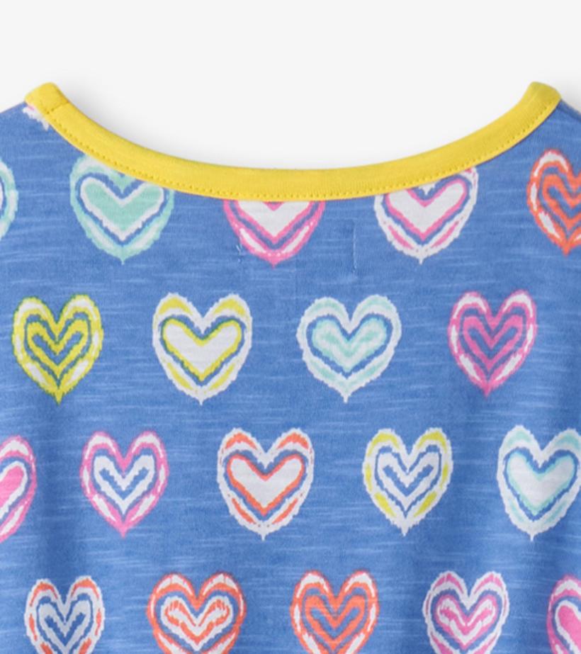Girls Girls Shibori Hearts Relaxed Dress | Hatley Dresses
