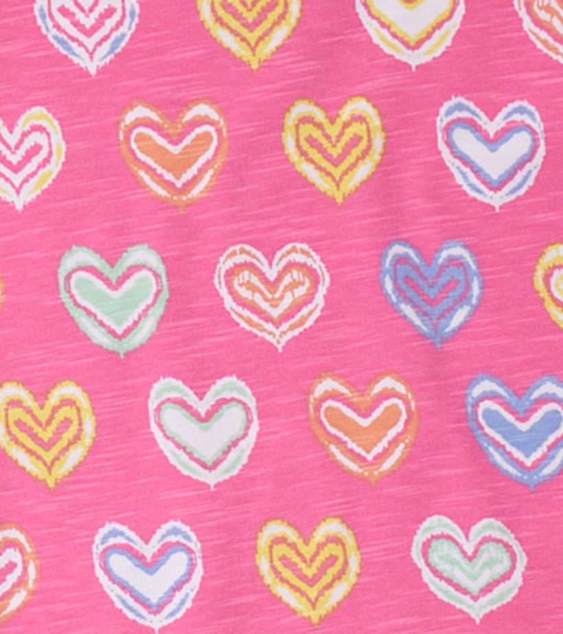 Girls Girls Shibori Hearts Short Pajama Set | Hatley Sleepwear