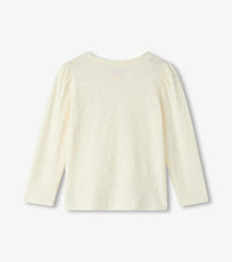 Girls Girls Silver Hot Melt Long Sleeve Graphic Tee | Hatley Tops