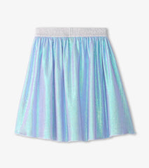 Girls Girls Silver Metallic Mid Length Skirt | Hatley Bottoms