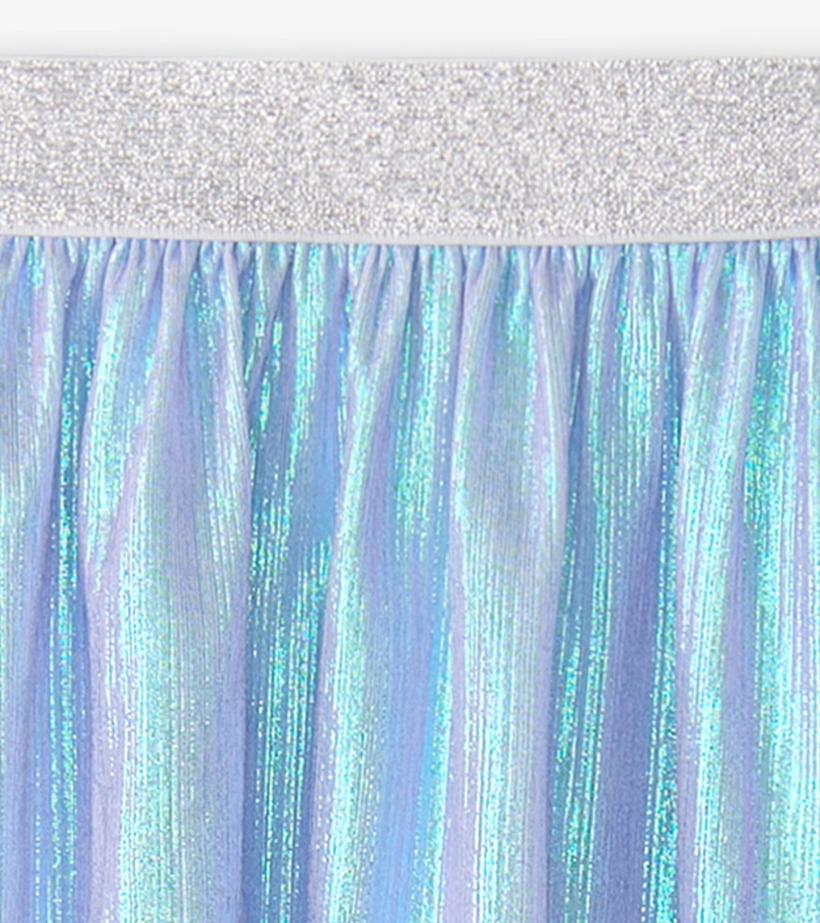 Girls Girls Silver Metallic Mid Length Skirt | Hatley Bottoms