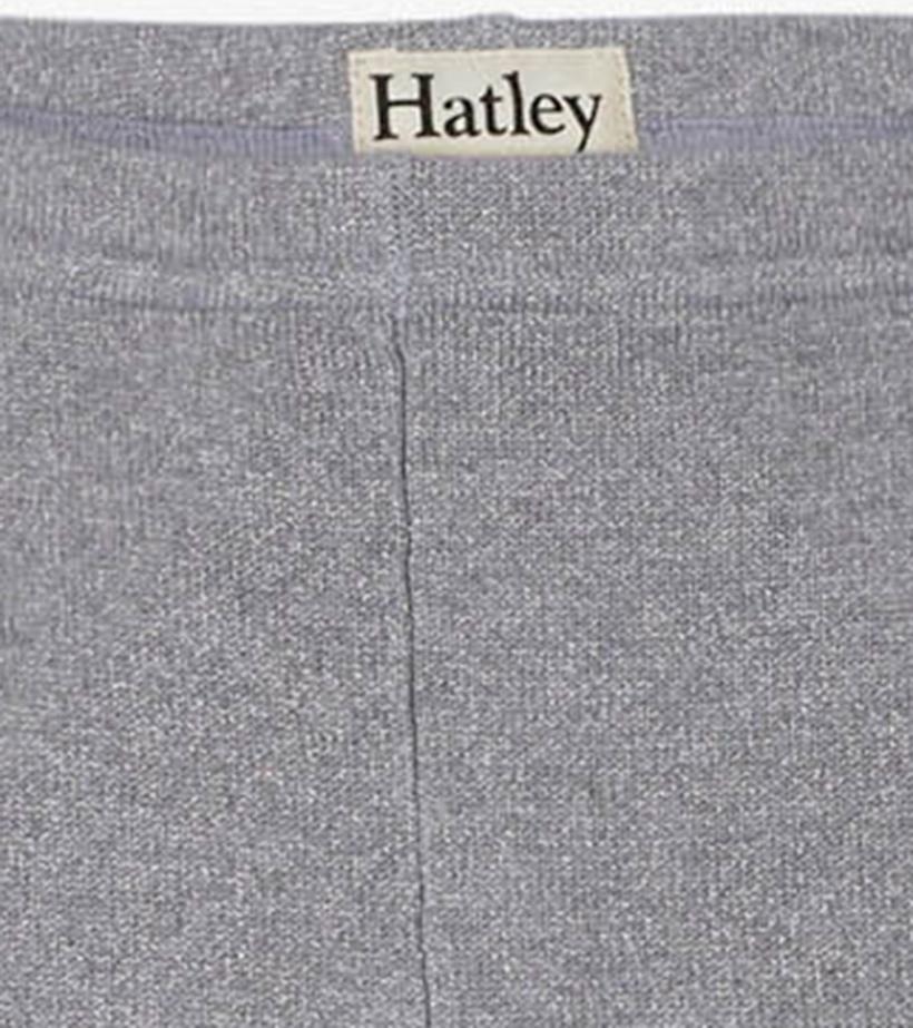 Girls Girls Silver Shimmer Cable Knit Leggings | Hatley Bottoms