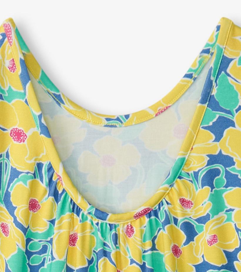 Girls Girls Sleepy Poppies Faux Romper | Hatley Rompers
