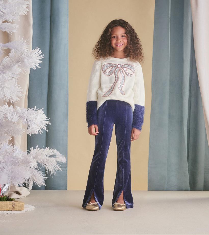 Girls Girls Sparkle Wave Stretchy Flared Pants | Hatley Bottoms