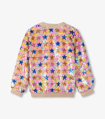 Girls Girls Star Party Sequined Bomber Jacket | Hatley Sweaters