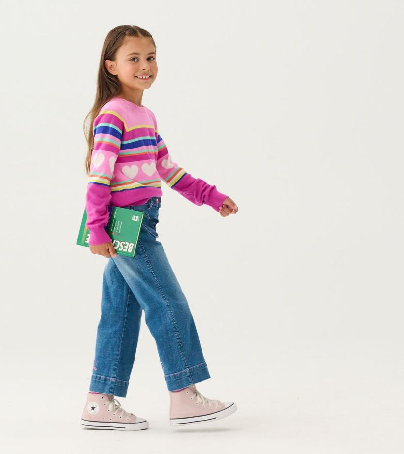 Girls Girls Stretch Denim Wide Leg Pants | Hatley Bottoms