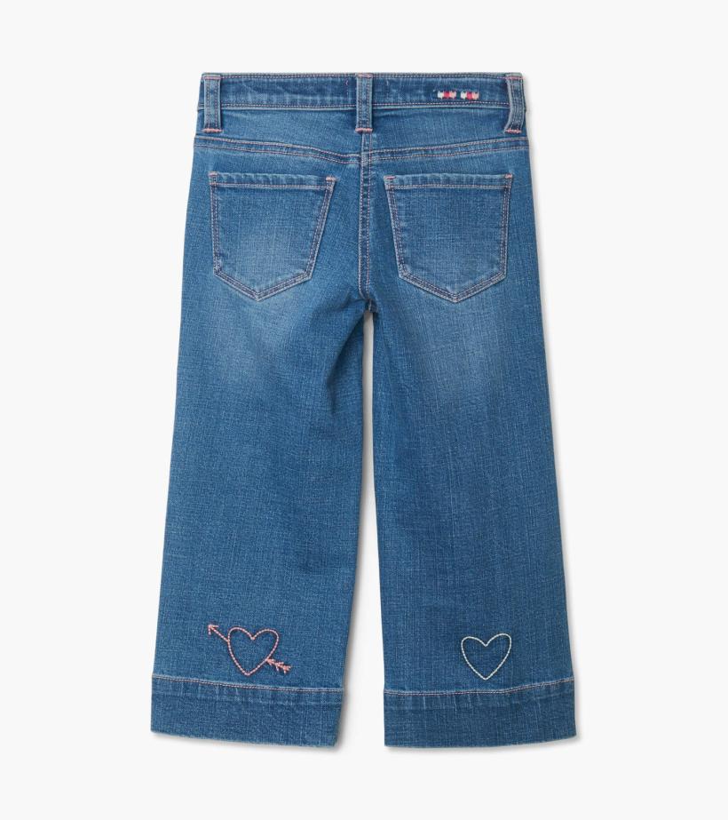 Girls Girls Stretch Denim Wide Leg Pants | Hatley Bottoms
