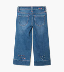 Girls Girls Stretch Denim Wide Leg Pants | Hatley Bottoms