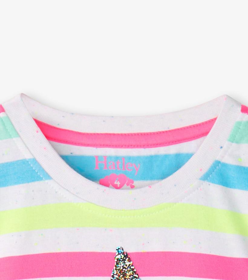 Girls Girls Summer Sea Stripes Graphic Tee | Hatley Tops