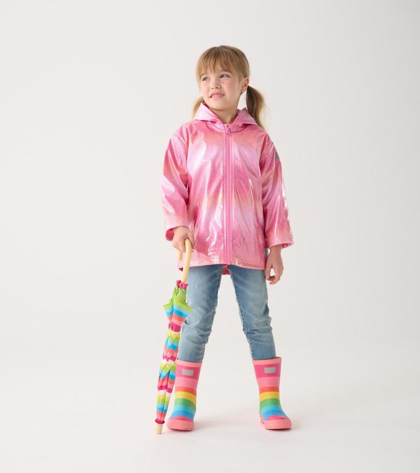 Girls Girls Summer Zip-Up Rain Jacket | Hatley Rainwear