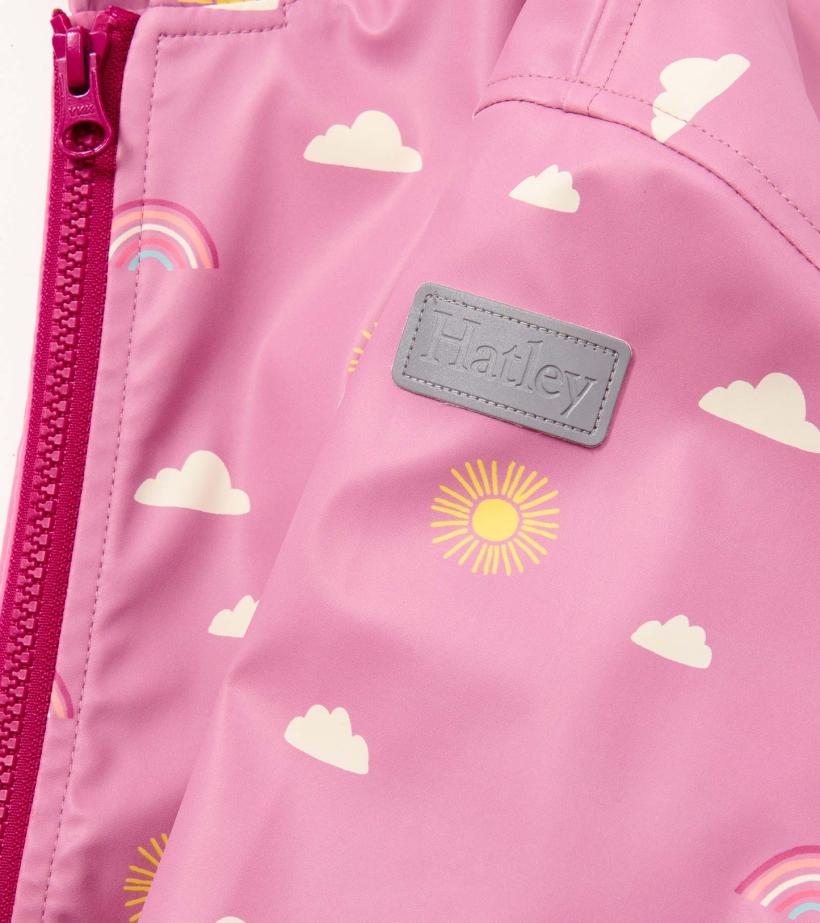 Girls Girls Sun Charms Zip-Up Rain Jacket | Hatley Rainwear