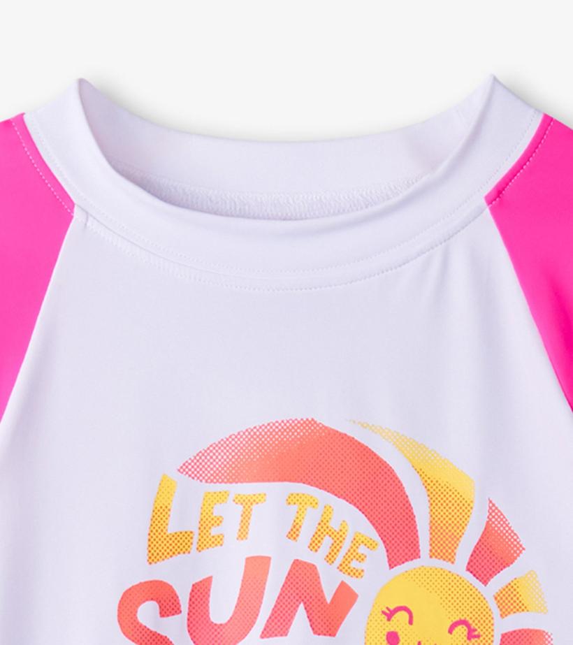 Girls Girls Sunshine Long Sleeve Rashguard | Hatley Swimwear