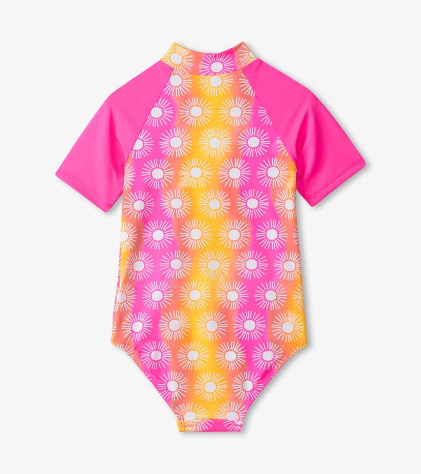 Girls Girls Sunshine One-Piece Rashguard | Hatley Swimwear
