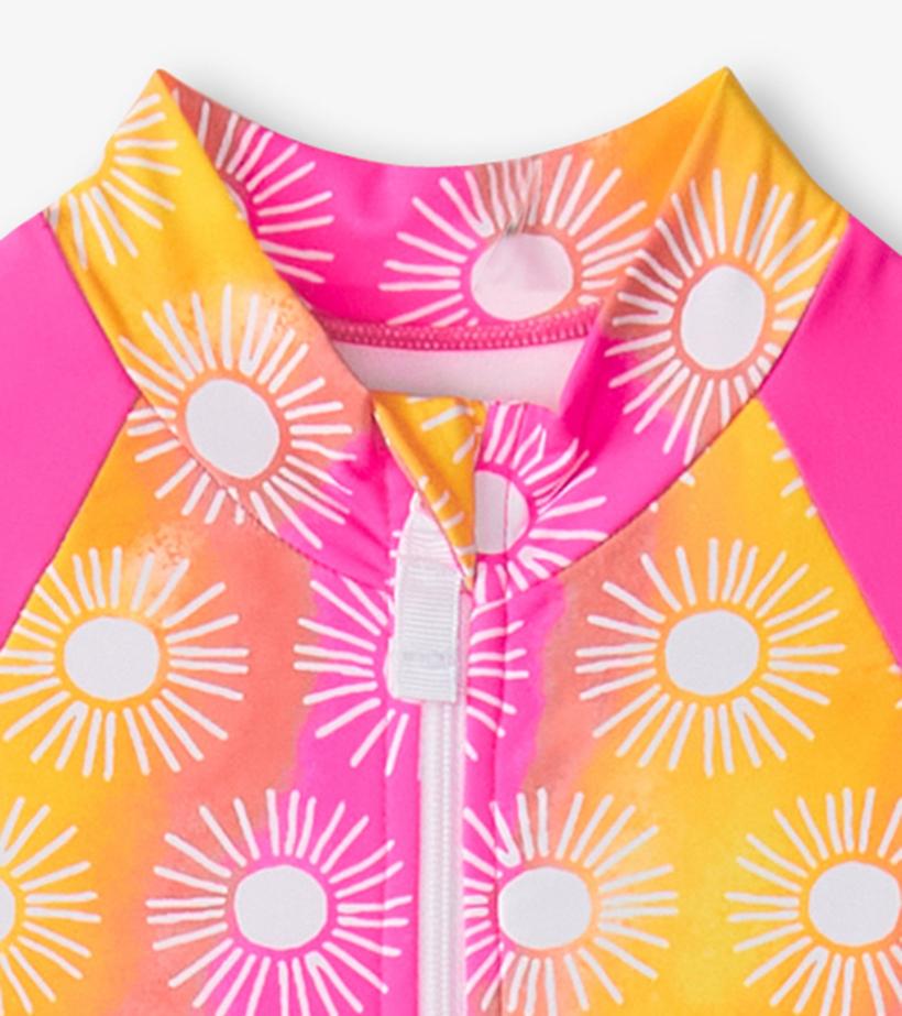 Girls Girls Sunshine One-Piece Rashguard | Hatley Swimwear