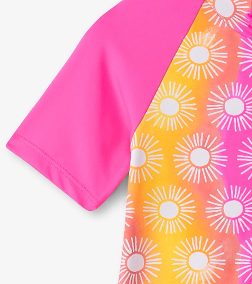Girls Girls Sunshine One-Piece Rashguard | Hatley Swimwear