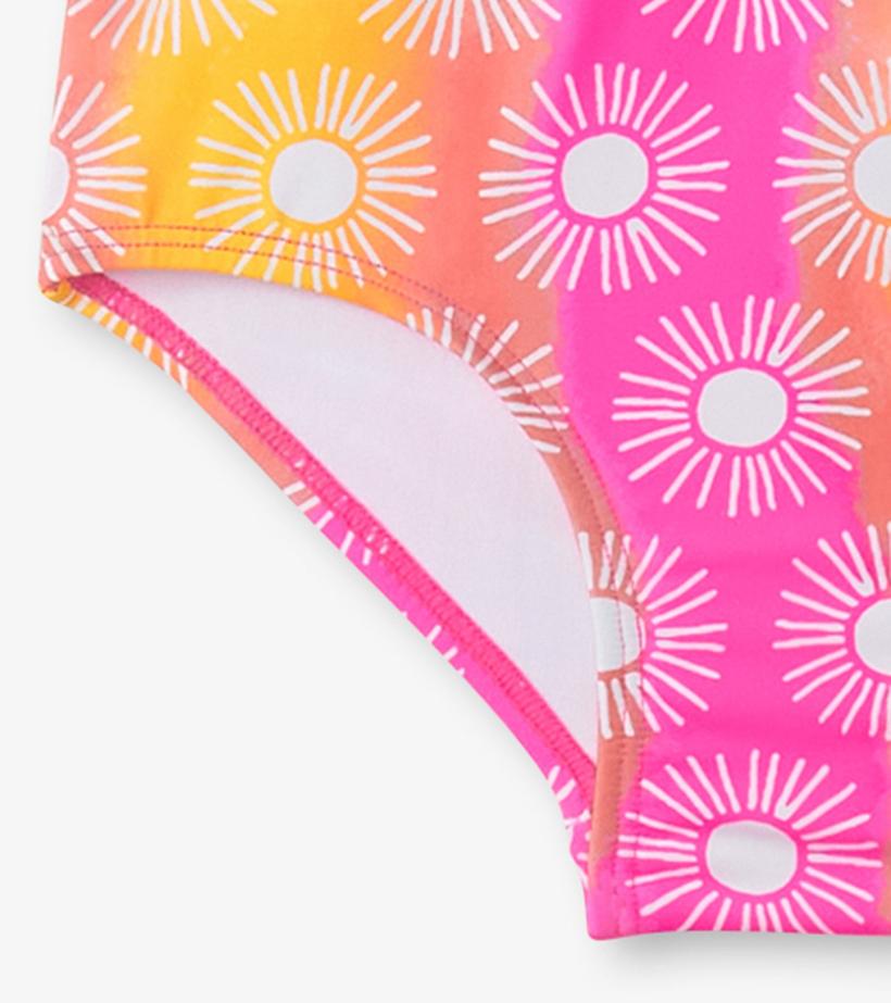 Girls Girls Sunshine One-Piece Rashguard | Hatley Swimwear