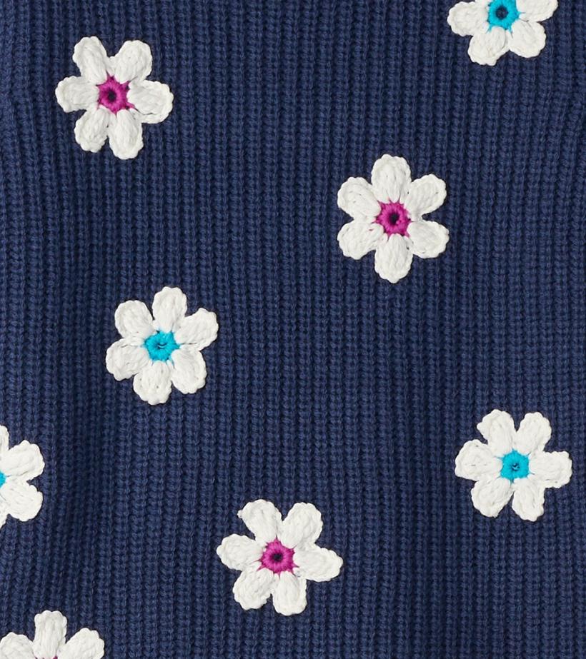 Girls Girls Throwback Flowers Fluffy Sleeve Sweater Tunic | Hatley Sweaters