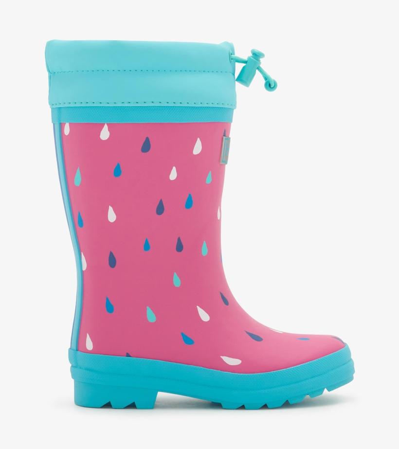 Girls Girls Tiny Drops Sherpa Lined Rain Boots | Hatley Rainwear