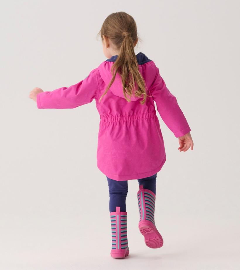 Girls Girls Unicorn Doodle Zip-Up Lightweight Rain Jacket | Hatley Rainwear