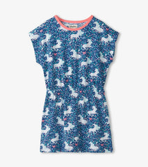Girls Girls Unicorn Garden Relaxed Dress | Hatley Dresses