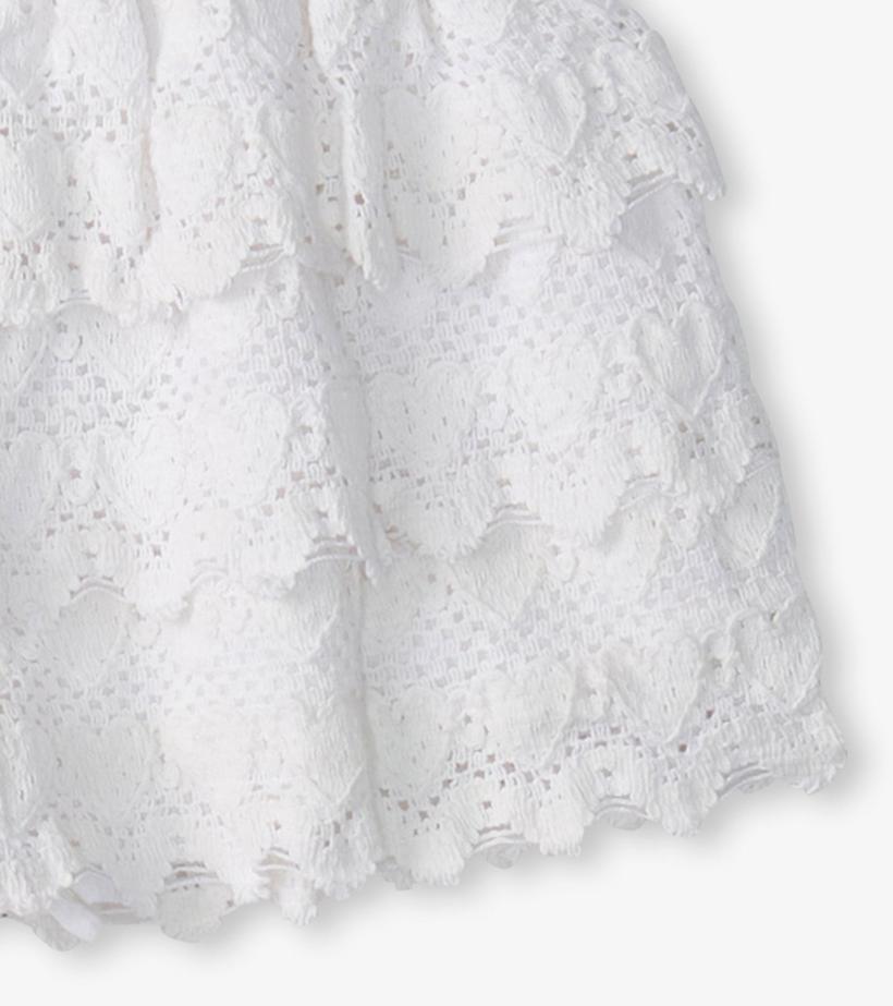 Girls Girls White Hearts Floaty Skort | Hatley Bottoms