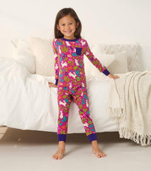 Girls Girls Wild Bunnies Bamboo Pajama Set | Hatley Sleepwear