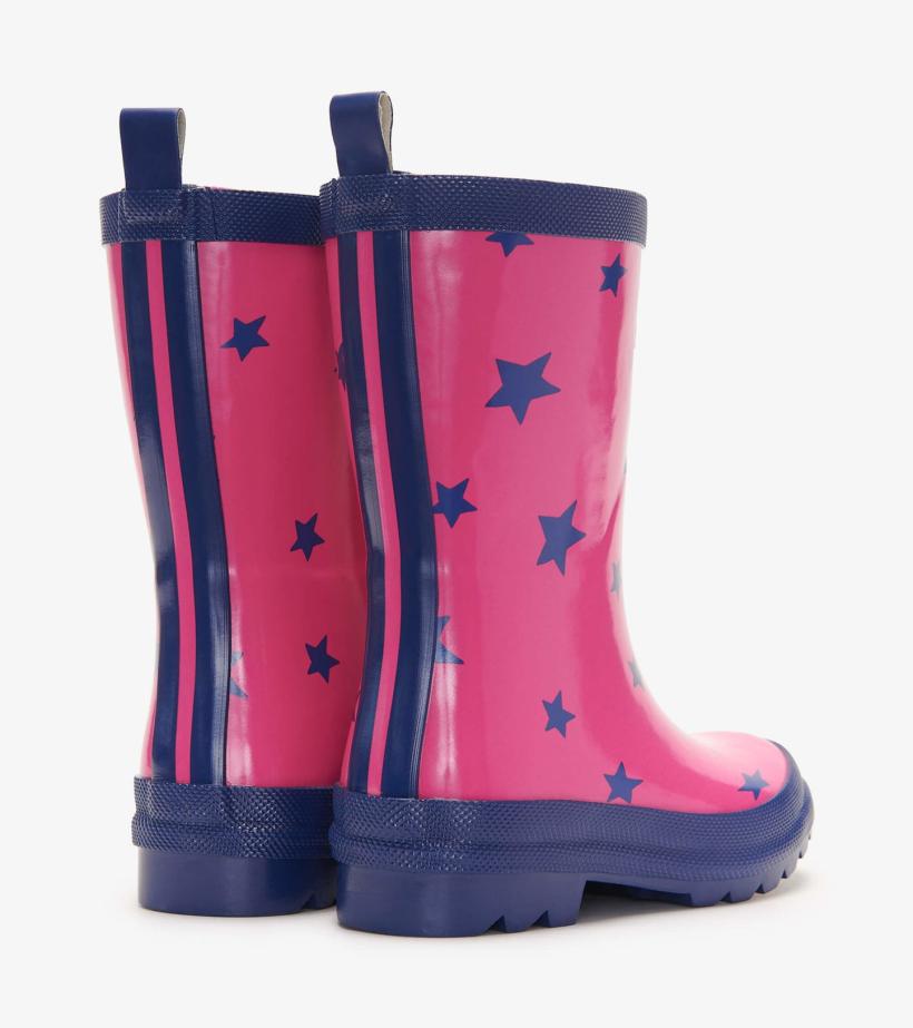 Girls Glitter Stars Shiny Rain Boots | Hatley Rainwear