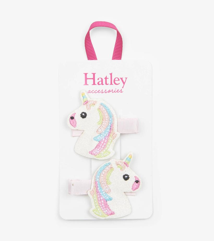 Girls Glitzy Unicorns Glitter Hair Clips | Hatley Accessories