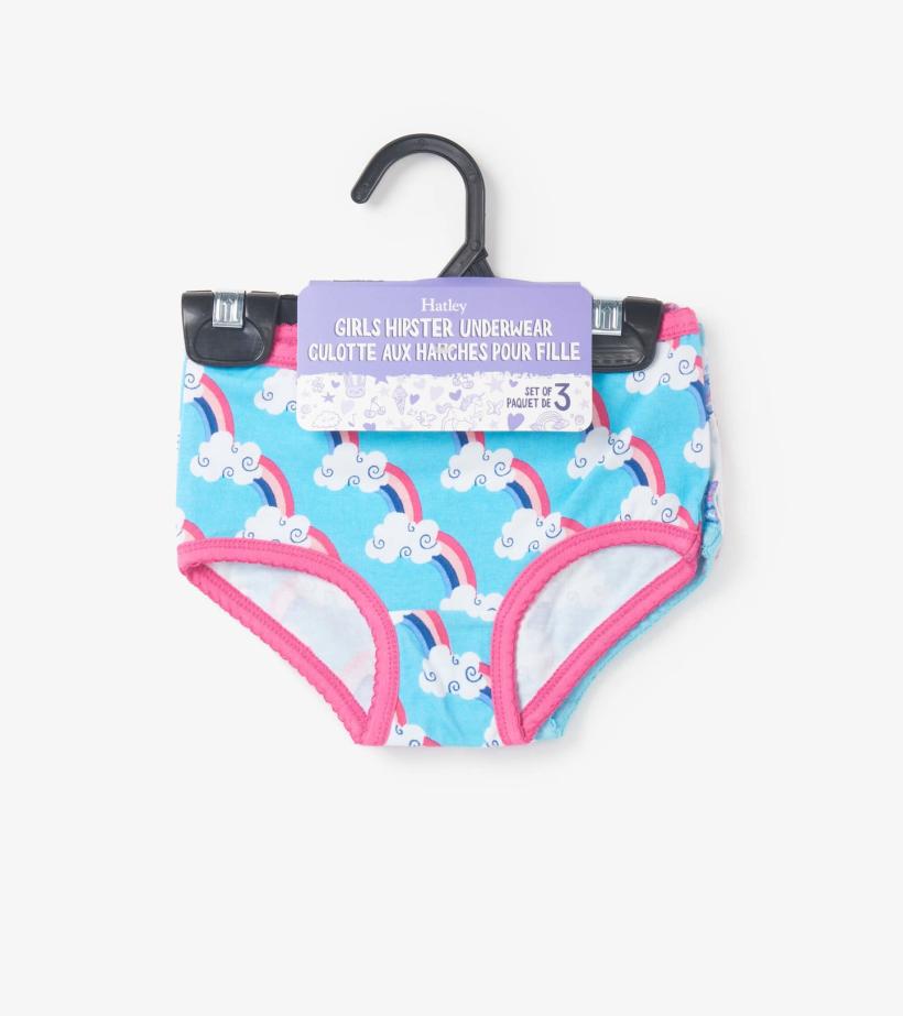 Girls Happy Prints Girls Hipster Underwear 3 Pack | Hatley Underwear