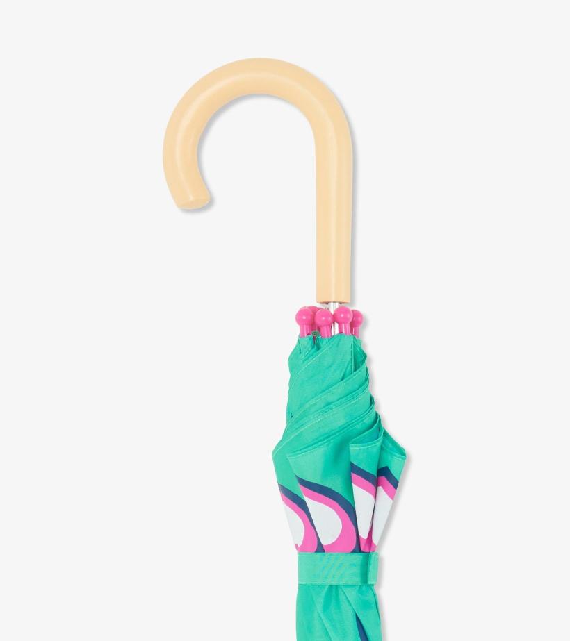 Girls Hearts Colour Changing Umbrella | Hatley Rainwear