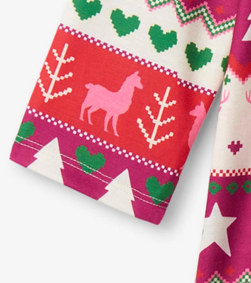 Girls Holiday Fair Isle Long Sleeve Girls Nightgown | Hatley Sleepwear