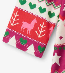Girls Holiday Fair Isle Long Sleeve Girls Nightgown | Hatley Sleepwear