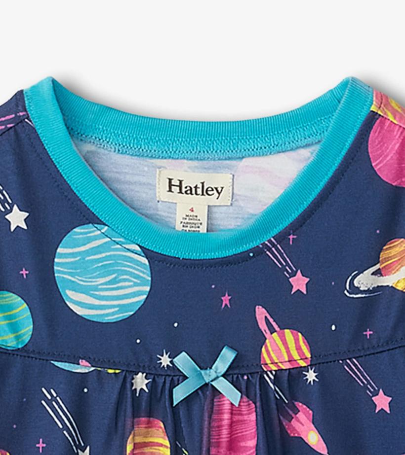 Girls Interstellar Long Sleeve Girls Nightgown | Hatley Sleepwear