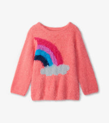 Girls Magical Rainbow Shimmer Fuzzy Sweater | Hatley Sweaters