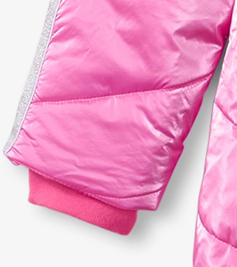 Girls Pink Star Puffer Jacket | Hatley Outerwear