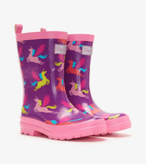 Girls Pretty Unicorn Shiny Rain Boots | Hatley Rainwear