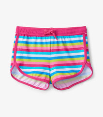 Girls Rainbow Stripes Swim Shorts | Hatley Swimwear
