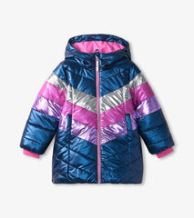 Girls Rainbows Puffer Jacket | Hatley Outerwear