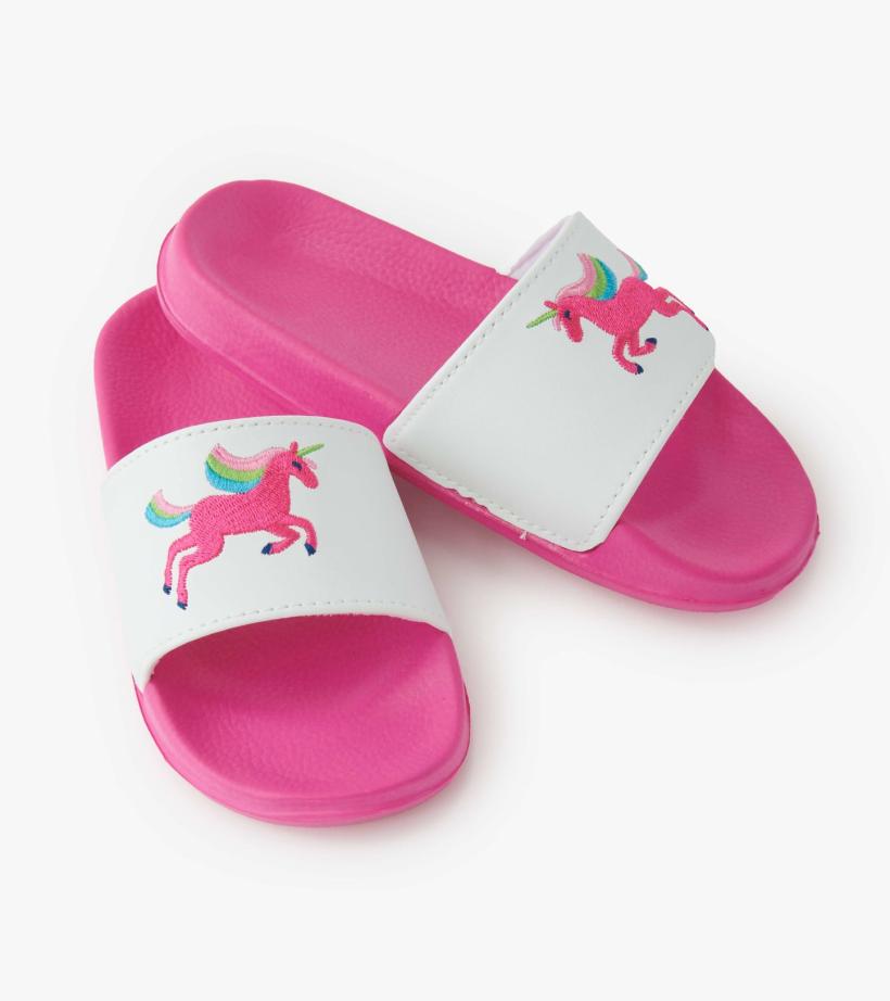 Girls Rock Star Unicorn Slide On Sandals | Hatley Swimwear