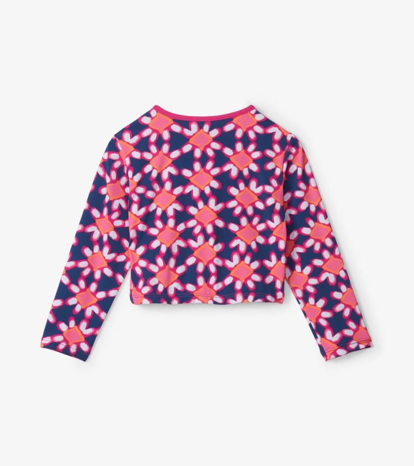Girls Shibori Flowers Cross Over Cover-up | Hatley Swimwear