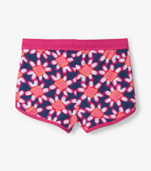 Girls Shibori Flowers Swim Shorts | Hatley Swimwear