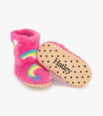 Girls Shooting Stars Fleece Slippers | Hatley Footwear