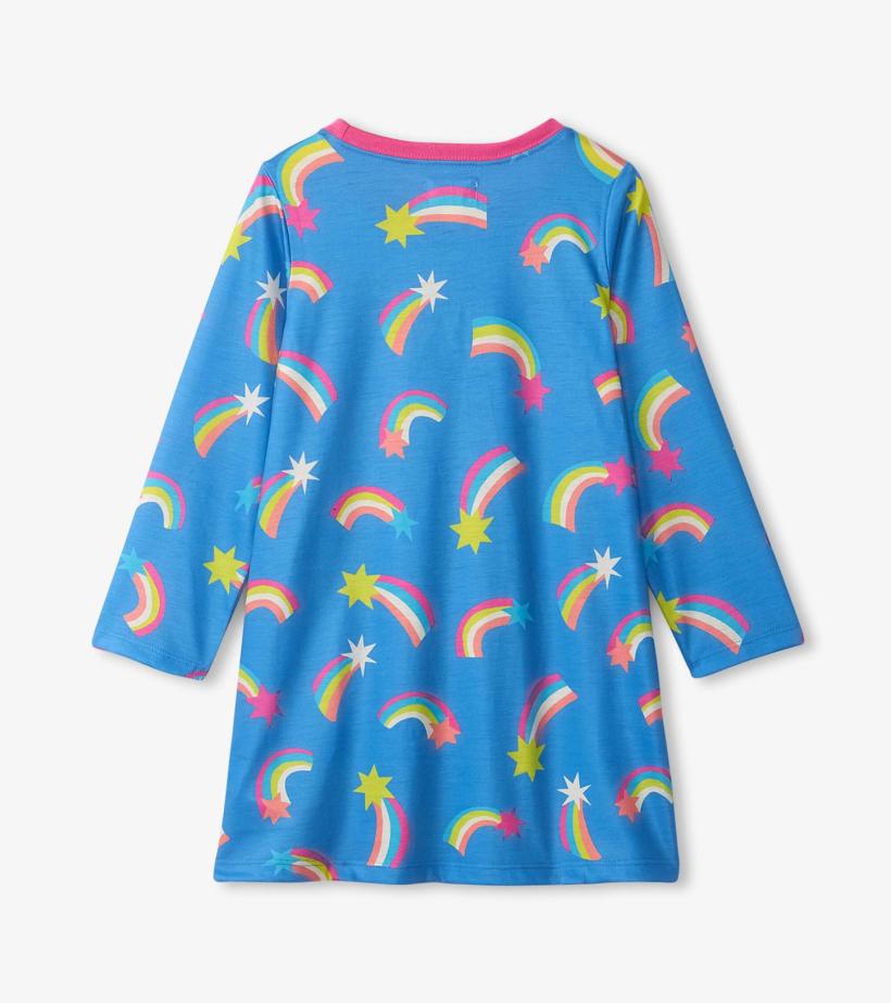 Girls Shooting Stars Long Sleeve Girls Nightgown | Hatley Sleepwear
